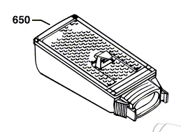 Collecteur de poussière pour PBS 7 A BOSCH